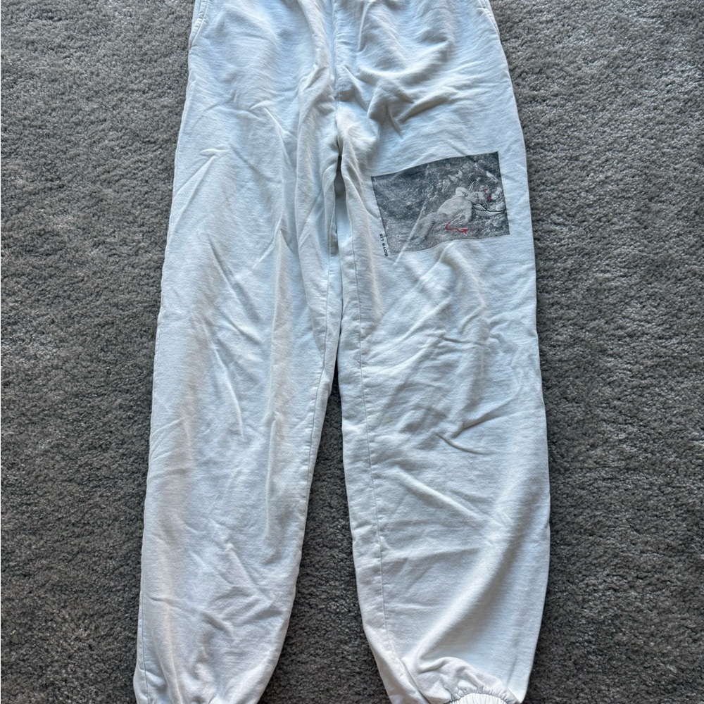 Boys Lie White Sweats with Graphic